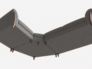 Module Corner Sofa Ercol Trieste 04 3D Модель