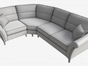 Module Corner Sofa Ercol Trieste 04 3D Model
