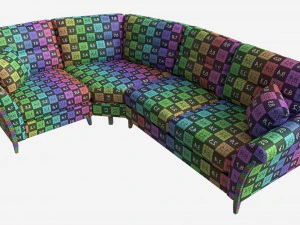 Module Corner Sofa Ercol Trieste 04 3D Model