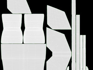Module Corner Sofa Ercol Trieste 04 3D Model