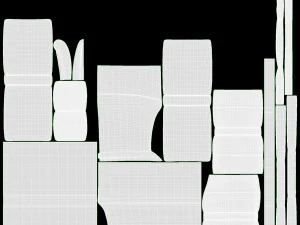 Module Corner Sofa Ercol Trieste 04 3D Model