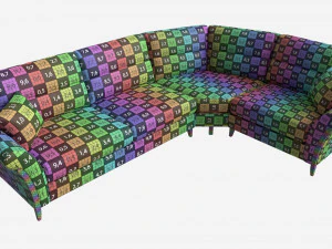 Module Corner Sofa Ercol Trieste 05 3D Model