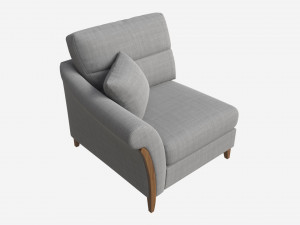 Petite LHF Unit Ercol Trieste 3D Model