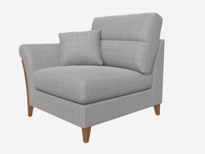 Petite LHF Unit Ercol Trieste 3D Model