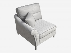 Petite LHF Unit Ercol Trieste 3D Model