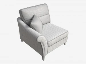 Petite LHF Unit Ercol Trieste 3D Model
