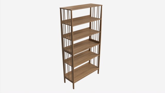 Shelving Unit Ercol Shalstone John Lewis 3Dモデル .c4d .max .obj .3ds .fbx .stl .blend 