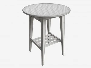 Side Table Ercol Lugo 3D Model