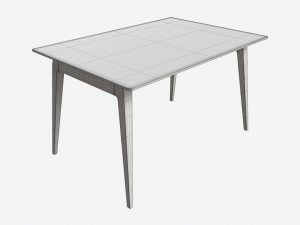 Small Dining Table Ercol Lugo Model 3D