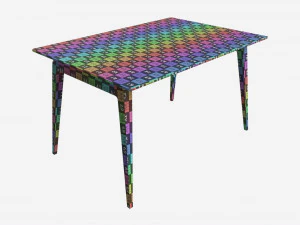 Small Dining Table Ercol Lugo 3D Model