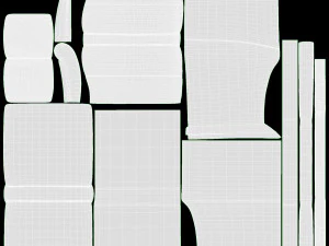 Small LHF Unit Ercol Trieste 3D Model