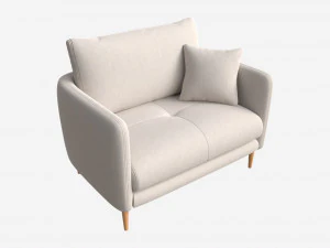 Coccolatore Ercol Aosta Modello 3D