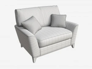 Coccolatore Ercol Novara Modello 3D