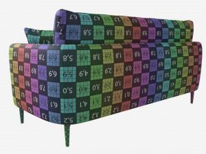 Sofa Medium Ercol Aosta 3D Modell