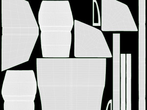 Square Corner Unit Ercol Trieste 3D 모델