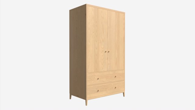 Wardrobe 2-door Ercol Salina 3Dモデル .c4d .max .obj .3ds .fbx .stl .blend 