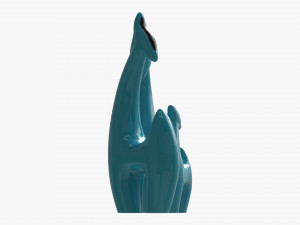 Abstract Animal Ceramic Figurine Set 02 Modelo 3D