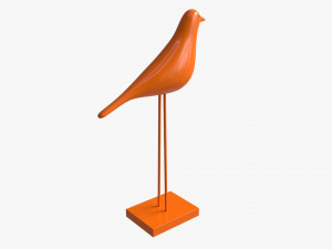 Abstract Ceramic Bird Figurine 3D 模型