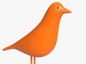Abstract Ceramic Bird Figurine 3D 模型