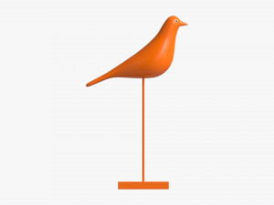 Abstract Ceramic Bird Figurine 3D 模型