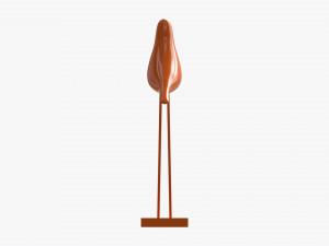 Abstract Ceramic Bird Figurine 3D 模型