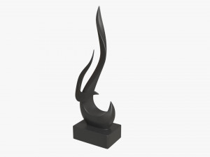 Abstract Ceramic Living Room Figurine Modelo 3D