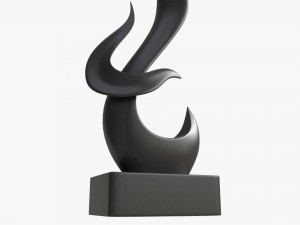 Abstract Ceramic Living Room Figurine Modelo 3D