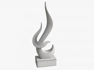 Abstract Ceramic Living Room Figurine Modelo 3D