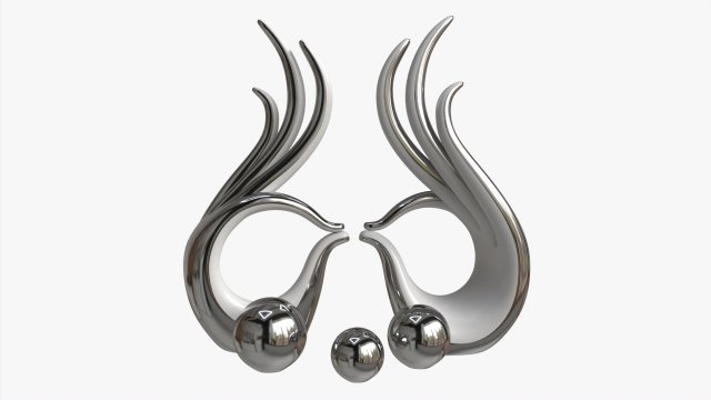 Abstract Hands Ceramic Figurine Set Modelo 3D .c4d .max .obj .3ds .fbx .stl .blend 