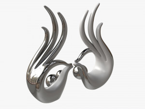Abstract Hands Ceramic Figurine Set Modelo 3D