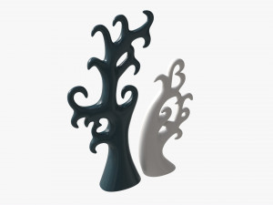 Abstract Tree Ceramic Figurine Set 06 v1 3D मॉडल