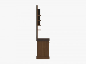 Booth Stand Kiosk without Roof 3D Model