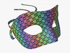 Carnival Venetian Mask 03 3D Model