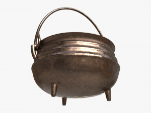 Cast Iron Cauldron 3D-Modell