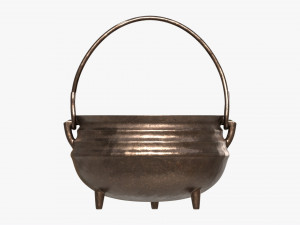 Cast Iron Cauldron 3D-Modell