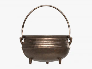 Cast Iron Cauldron 3D Model