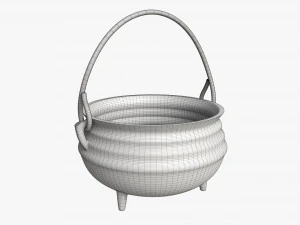Cast Iron Cauldron 3D Model