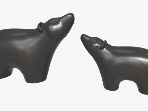 Ceramic Bear Figurines Modelo 3D