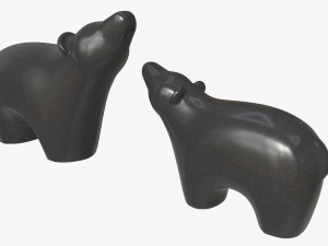 Ceramic Bear Figurines Modelo 3D