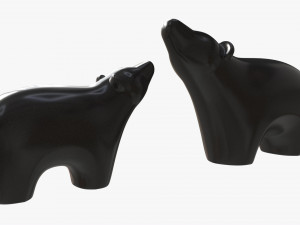 Ceramic Bear Figurines Modelo 3D