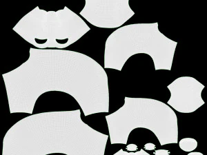 Statuette di orsi in ceramica Modello 3D