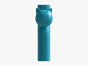 Ceramic Cat Vase Modello 3D