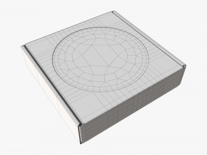 Corrugated Cardboard Box with Window 02 Modello 3D
