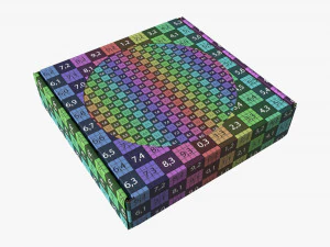 Corrugated Cardboard Box with Window 02 3D Model