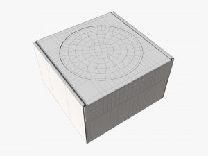 Corrugated Cardboard Box with Window 03 3D Модель