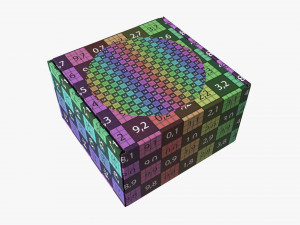 Corrugated Cardboard Box with Window 03 3D Модель