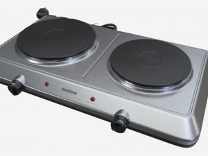 Double Hotplate Hob Severin DK1014 3D Model