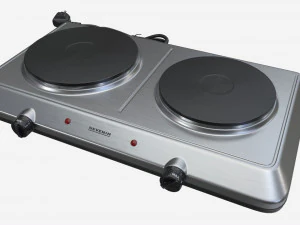 Double Hotplate Hob Severin DK1014 3D Model