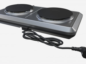 Double Hotplate Hob Severin DK1014 3D Model