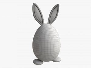 Easter Egg Rabbit-like Decorated 3D मॉडल